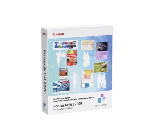 Poster artist software by Canon sold by Brooks Duplicator for help making poster art.