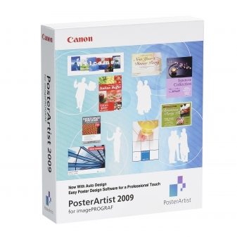 Poster artist software by Canon sold by Brooks Duplicator for help making poster art.